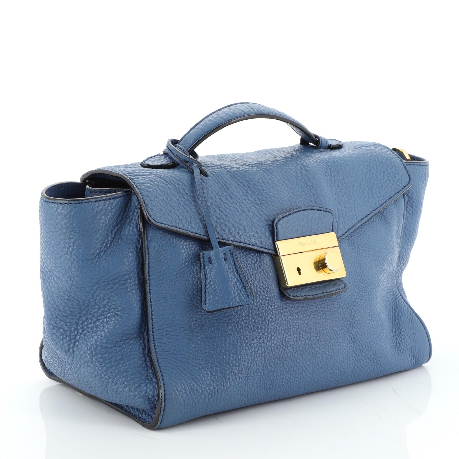 Estimated Retail Price: $1,700
Condition: Very good. Loss of shape on exterior. Light cracking on opening wax edges, heavy bubbling underneath flap, marks in interior, scratches on hardware.
Accessories: Clochette, With Strap
Measurements: Handle