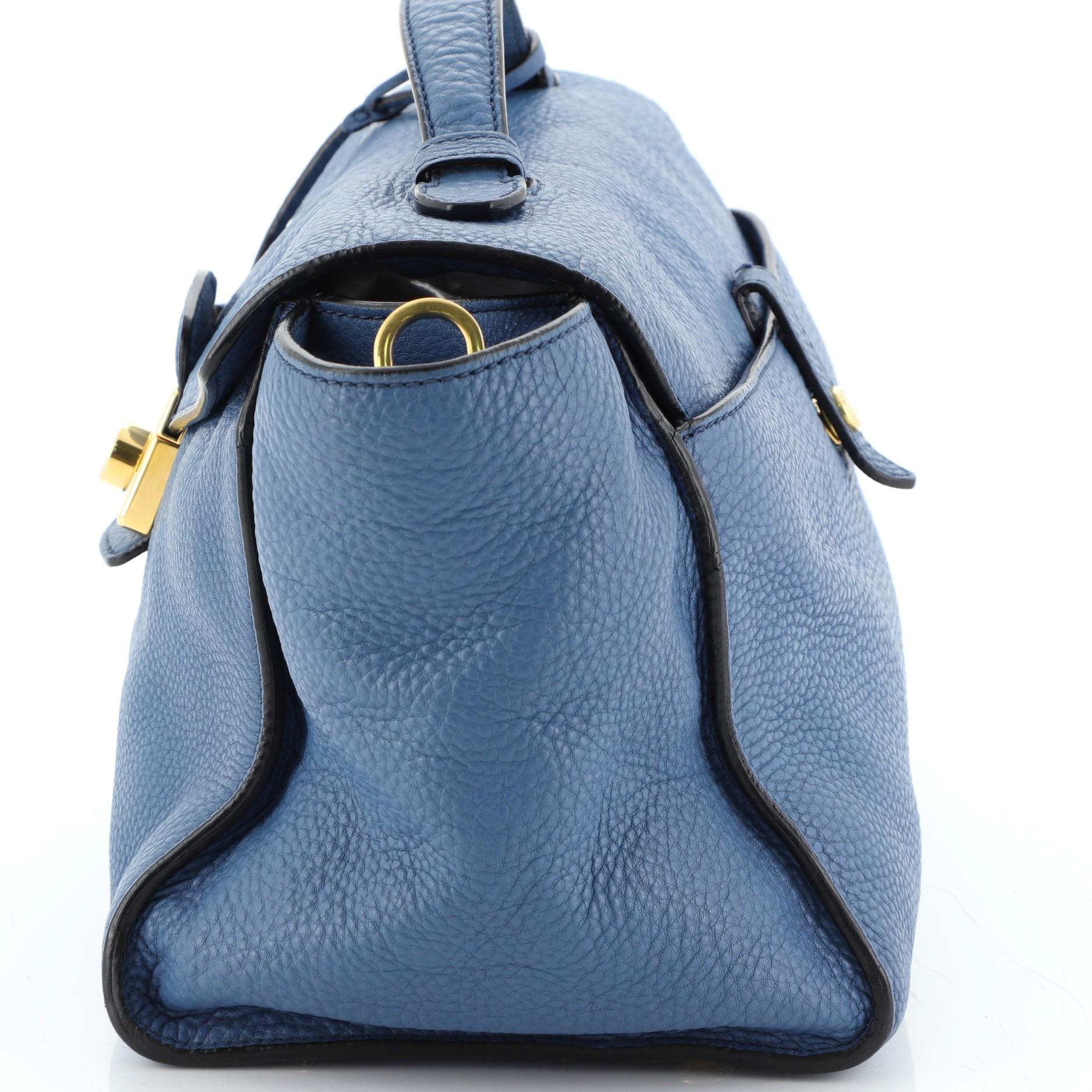 Prada Pattina Convertible Shoulder Bag Vitello Daino Medium In Good Condition In NY, NY