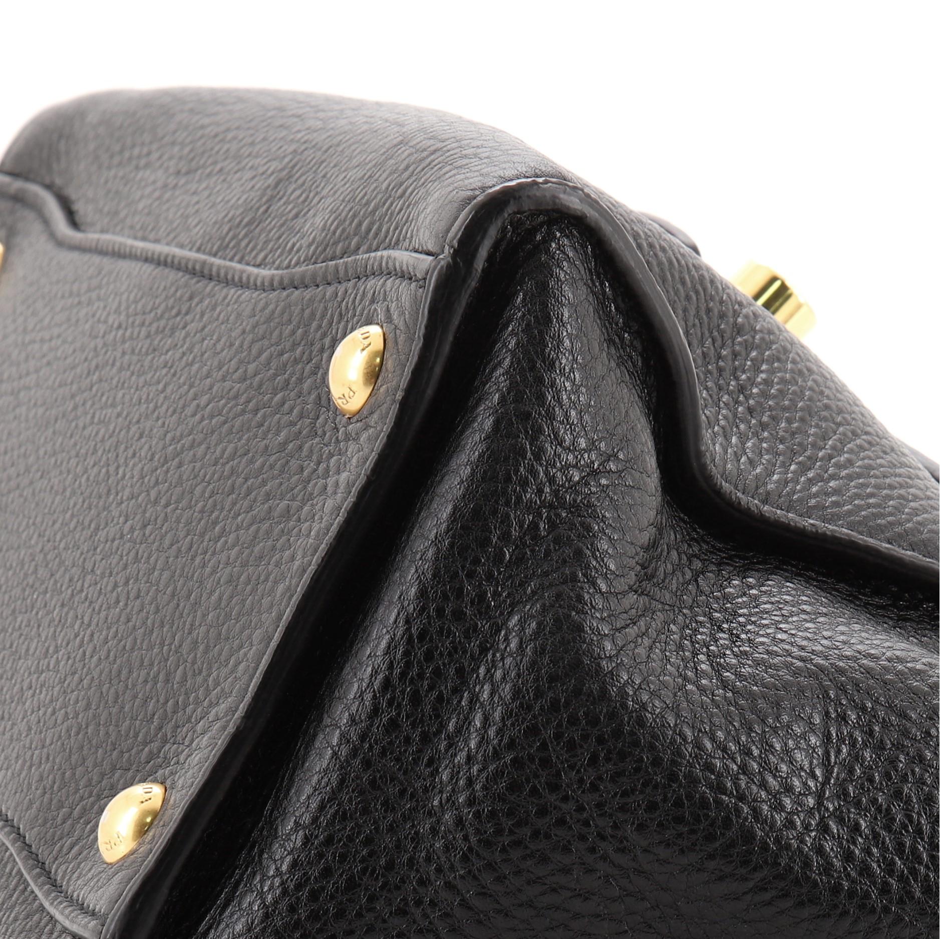Prada Pattina Convertible Shoulder Bag Vitello Daino Small 1