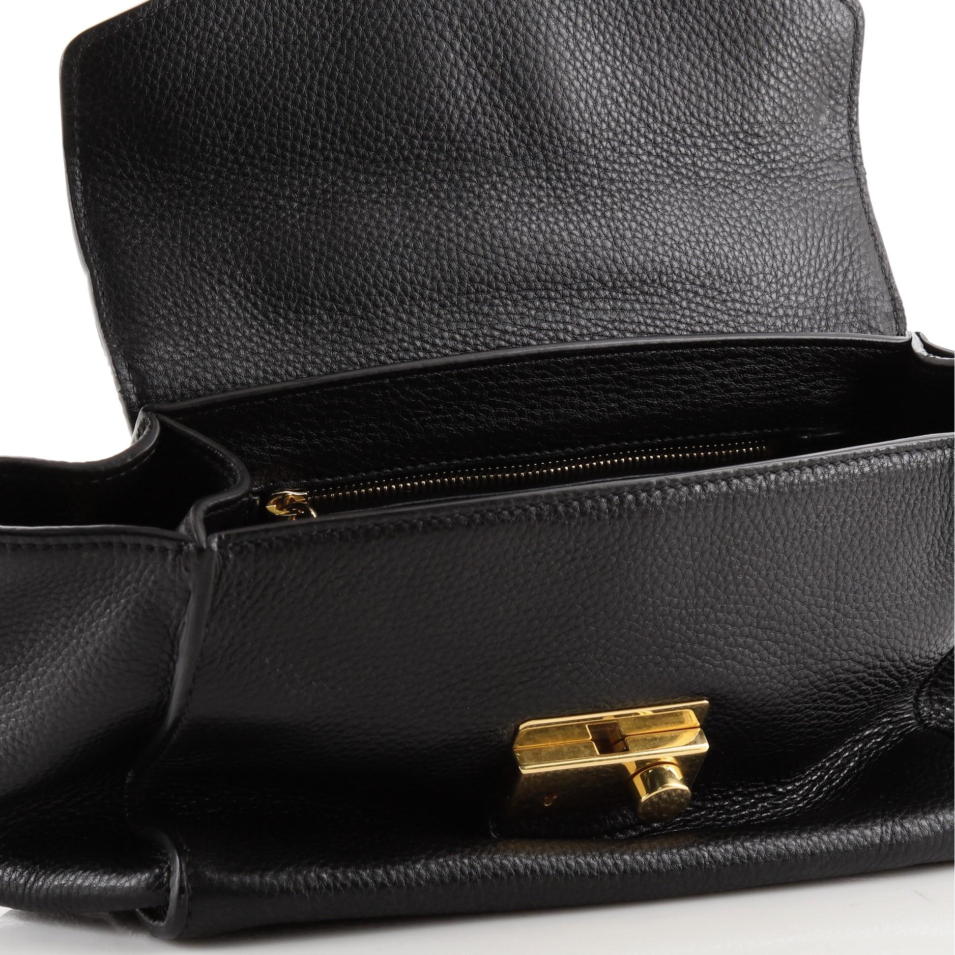 Prada Pattina Convertible Shoulder Bag Vitello Daino Small 3