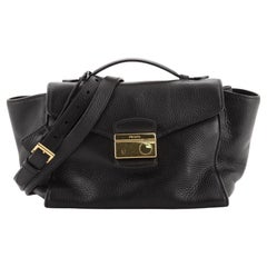 Prada Pattina Convertible Shoulder Bag Vitello Daino Small