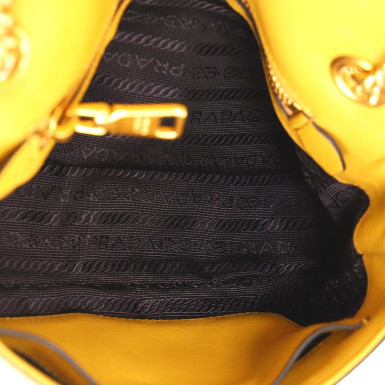 Prada Pattina Flap Shoulder Bag Saffiano Leather Small at 1stDibs