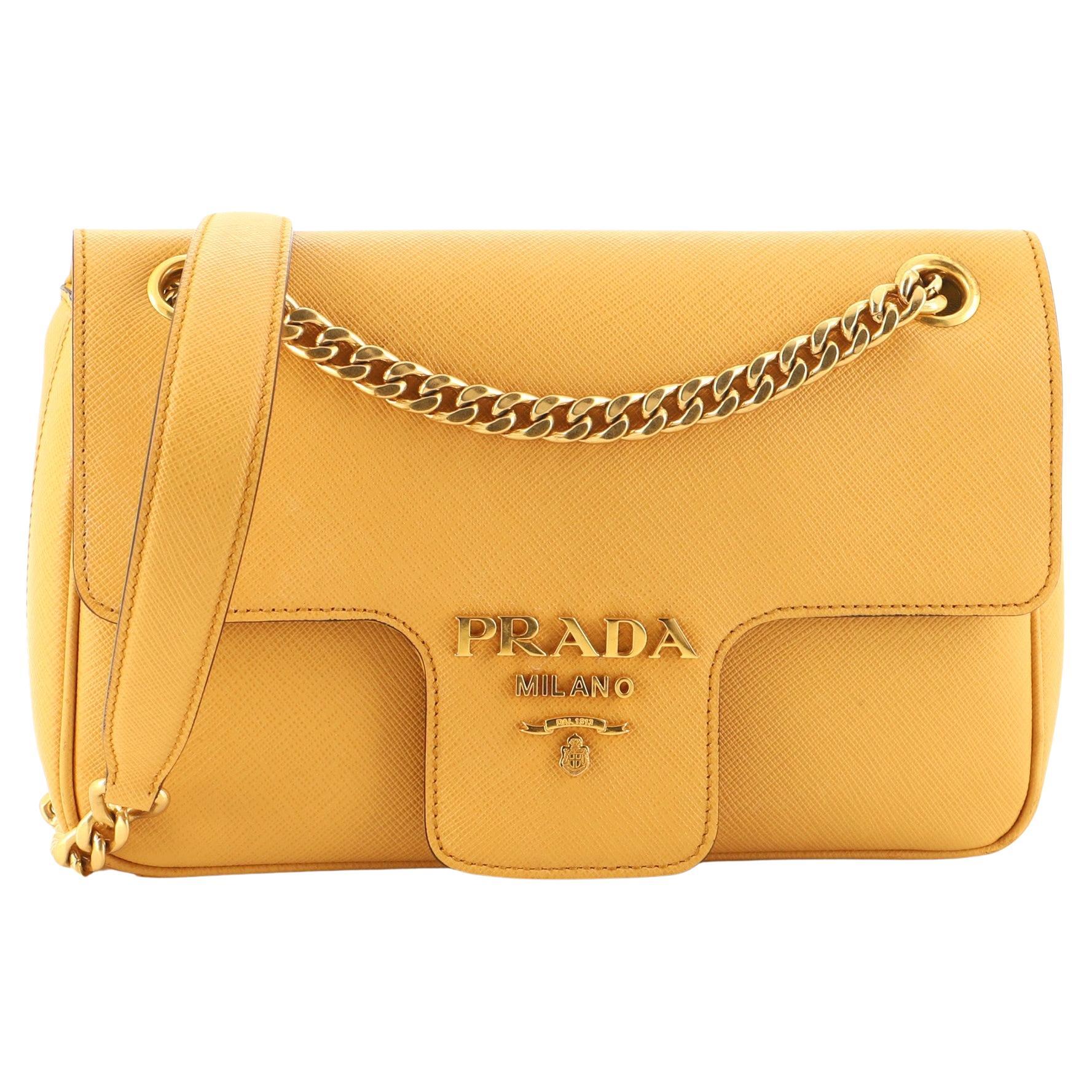 Prada Saffiano Pattina Flap Bag - ShopStyle