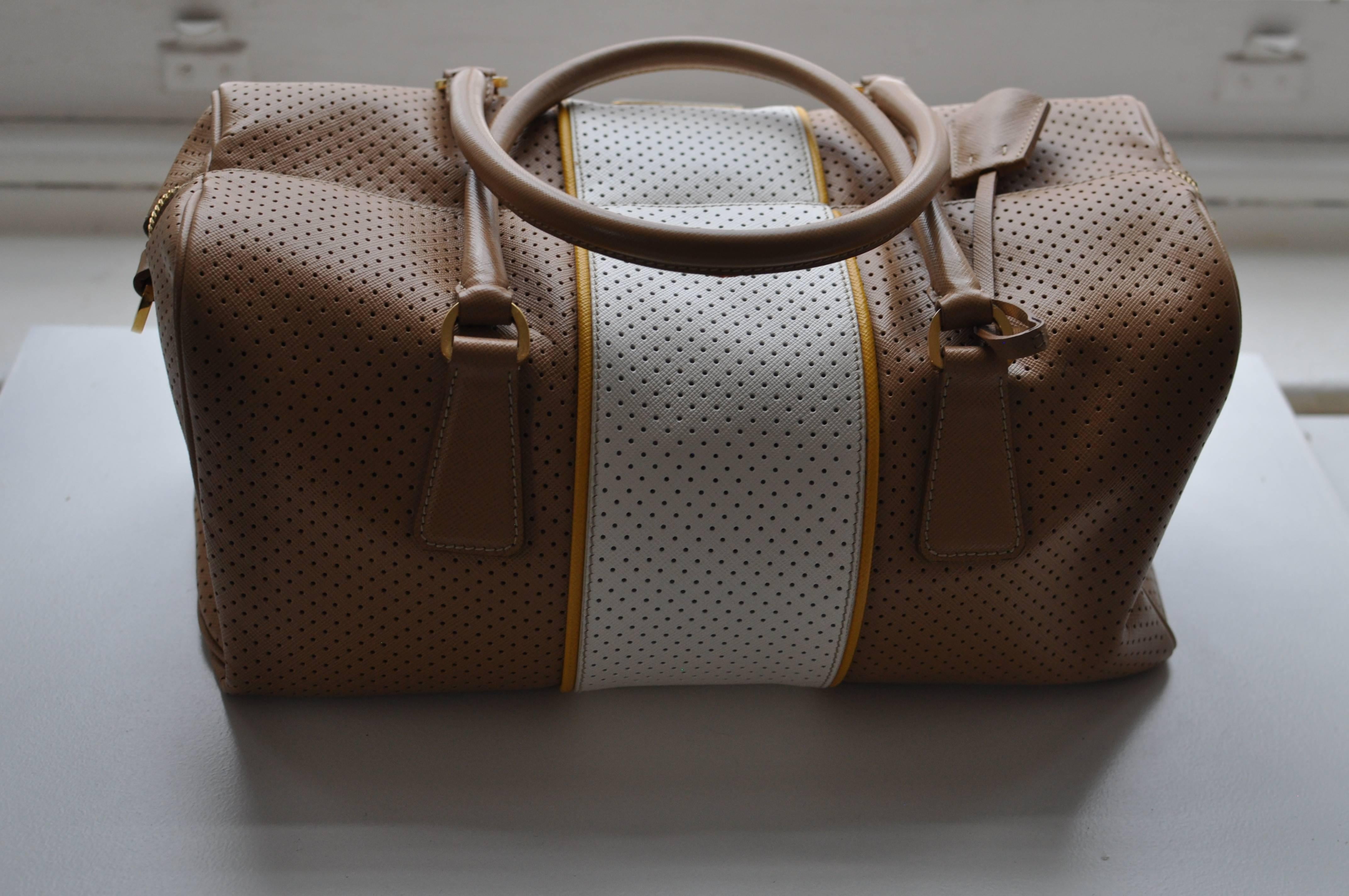 perforated handbag