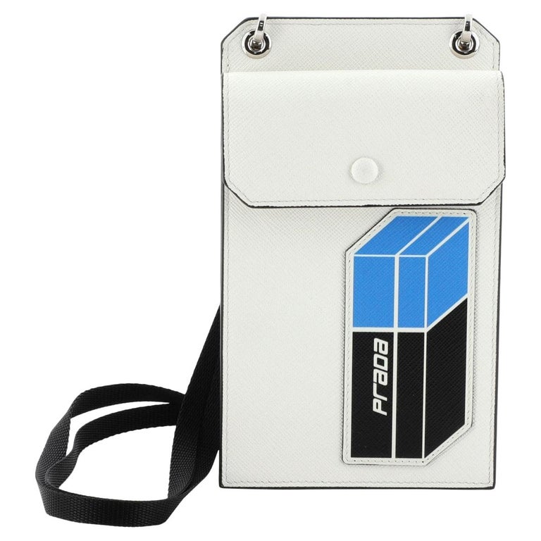 Prada Phone Holder Crossbody Bag Saffiano Leather at 1stDibs prada