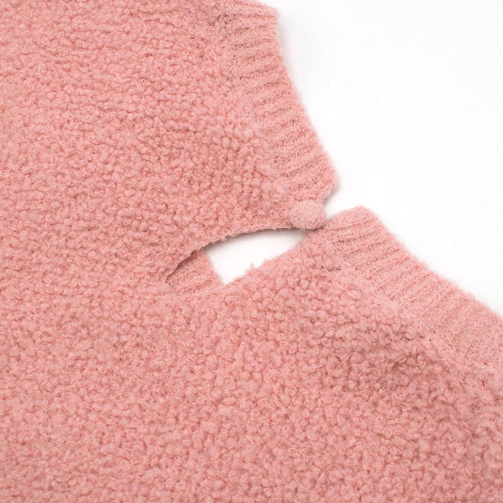 Prada Pink Alpaca-blend boucle sweater  - Size US 6 3