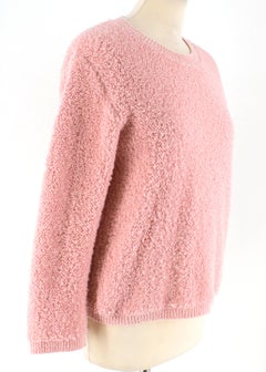 Prada Pink Alpaca-blend boucle sweater  - Size US 6