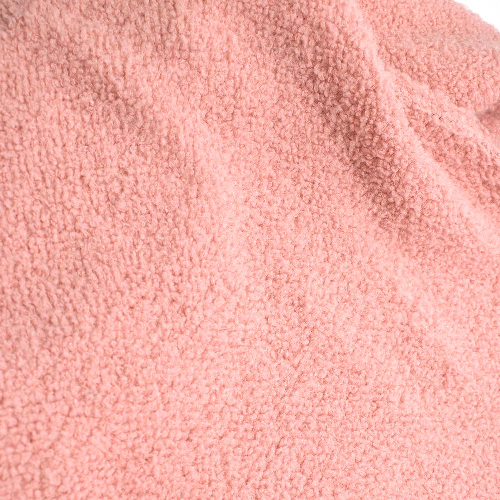 Prada Pink Alpaca-blend boucle sweater  - Size US 6 In Excellent Condition In London, GB