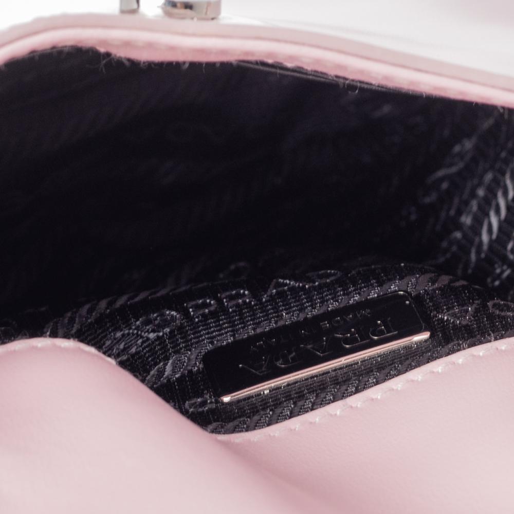 Prada Pink Cleo Leather Shoulder Bag 3