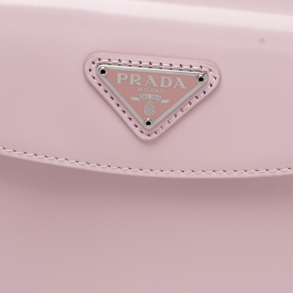 Prada Pink Cleo Leather Shoulder Bag In New Condition In Dubai, Al Qouz 2