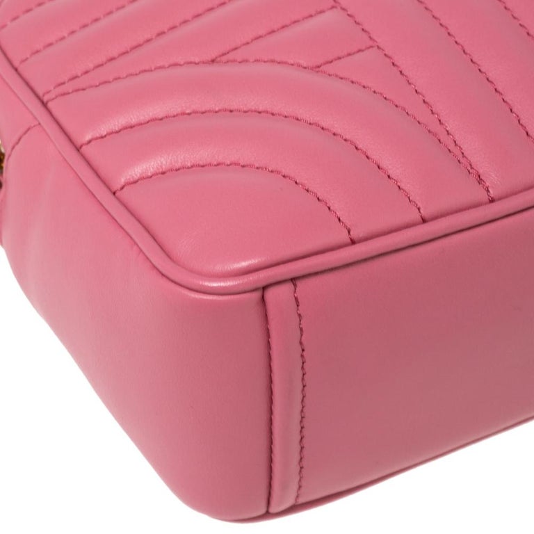 Prada Pink Calfskin Diagramme Crossbody Bag QNB43H3PPB002