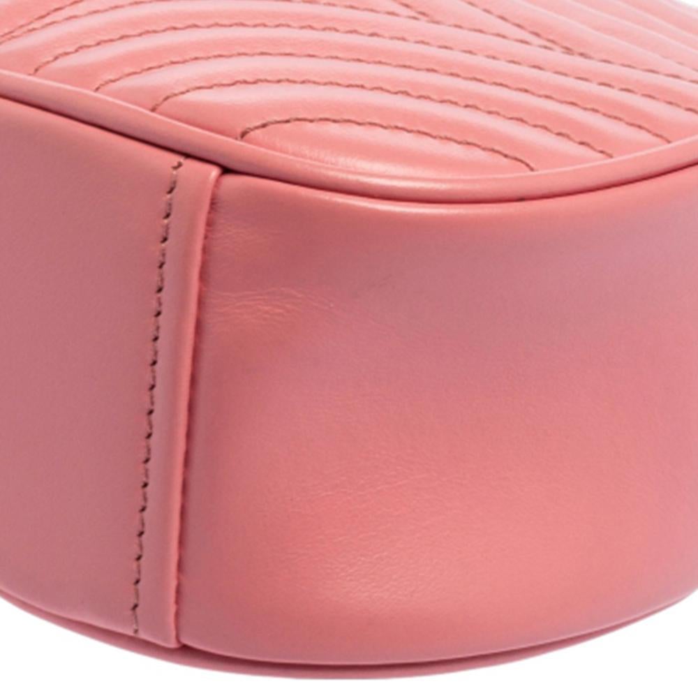 Prada Pink Diagramme Leather Wave Crossbody Bag 5