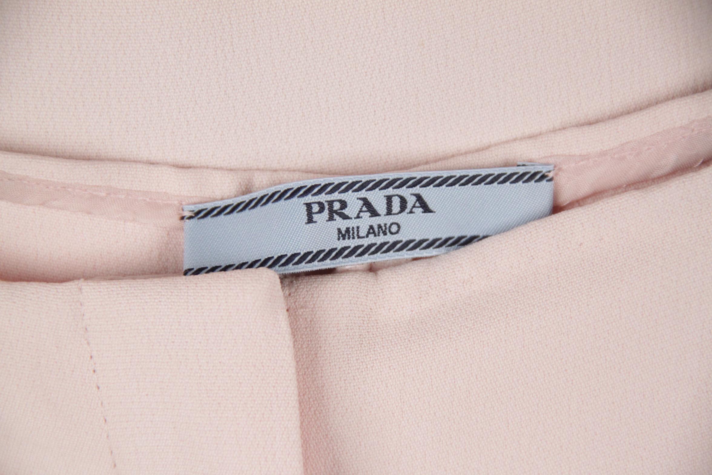 Prada Pink Embellished Sleeveless Tunic and Pants Set IT Size 40 4