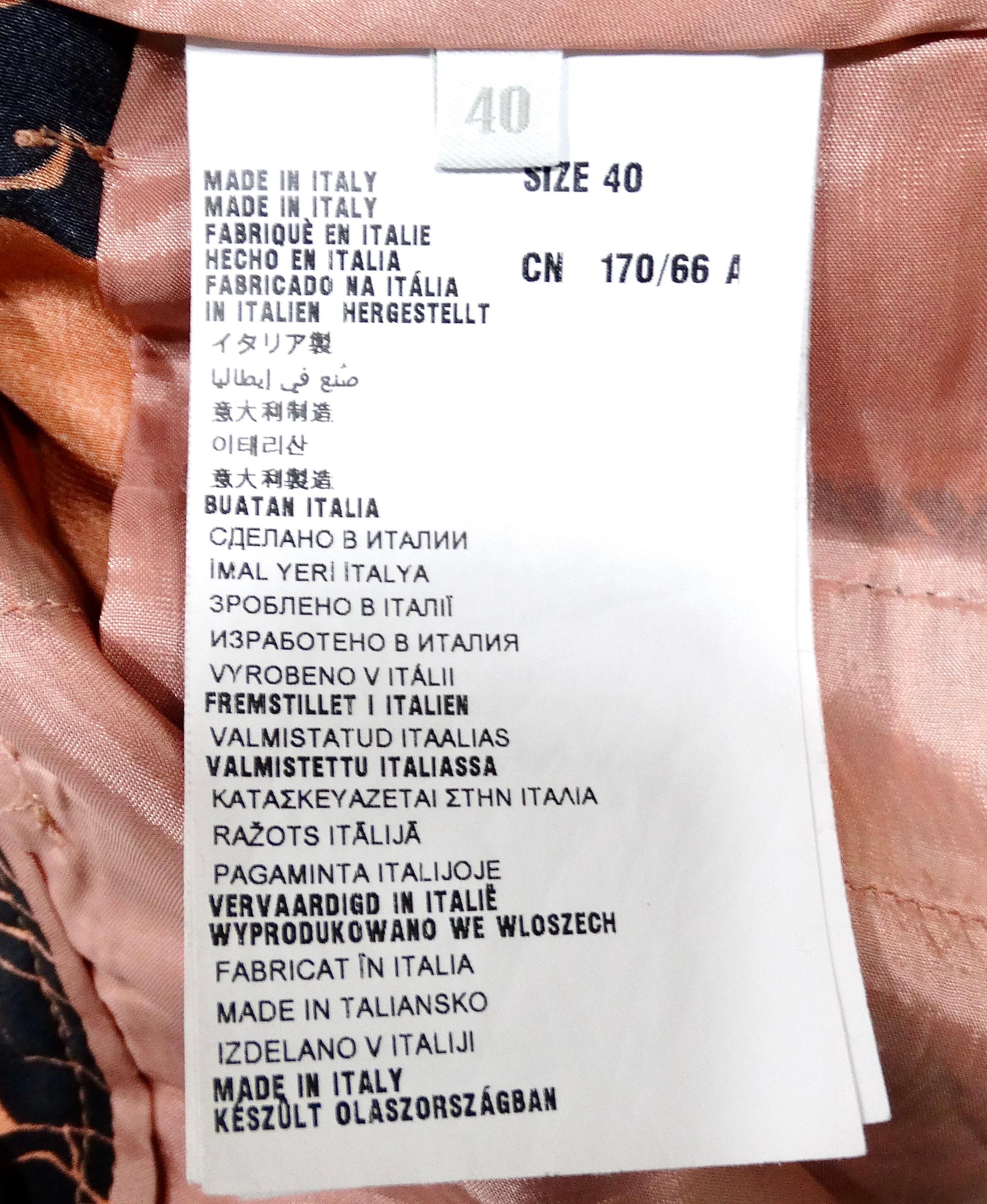 Prada Rosa Hibiskus Druck Cropped Seidenhose circa 2014 im Angebot 5