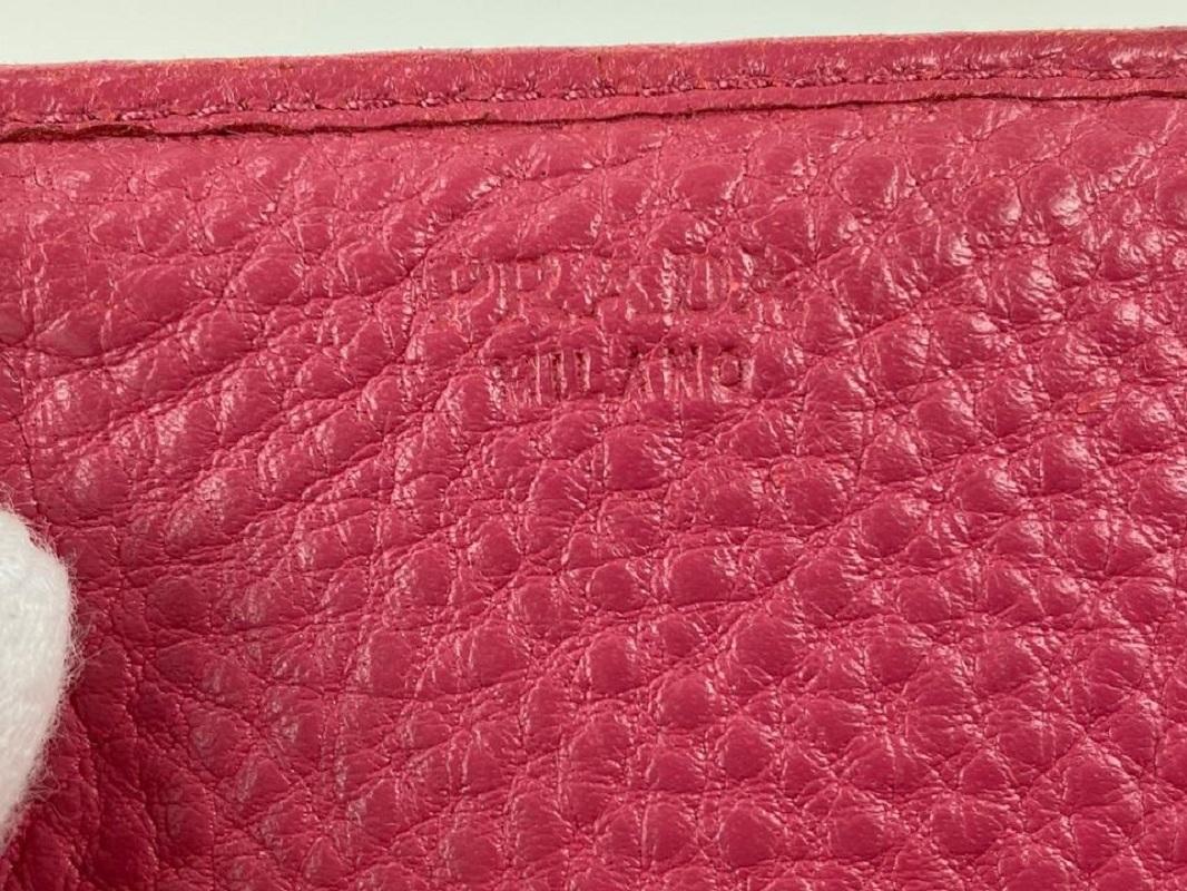 Prada Pink Leather Flap Wallet 23PRL1125 4