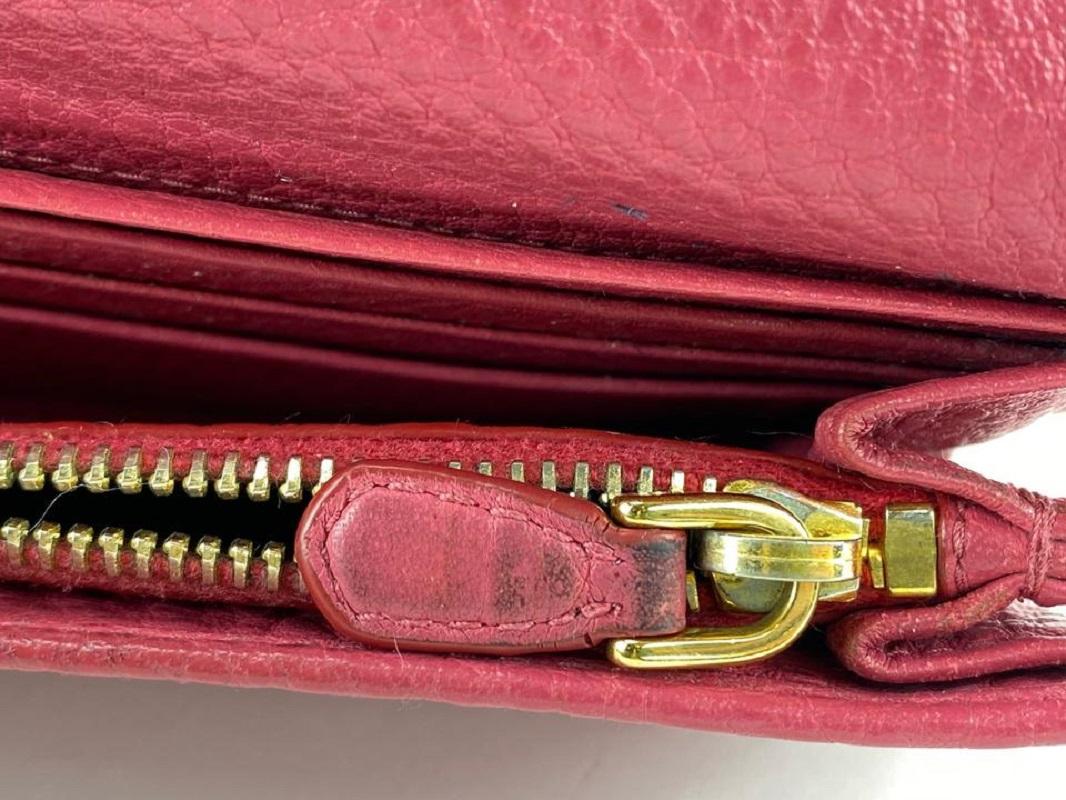 Prada Pink Leather Flap Wallet 23PRL1125 5