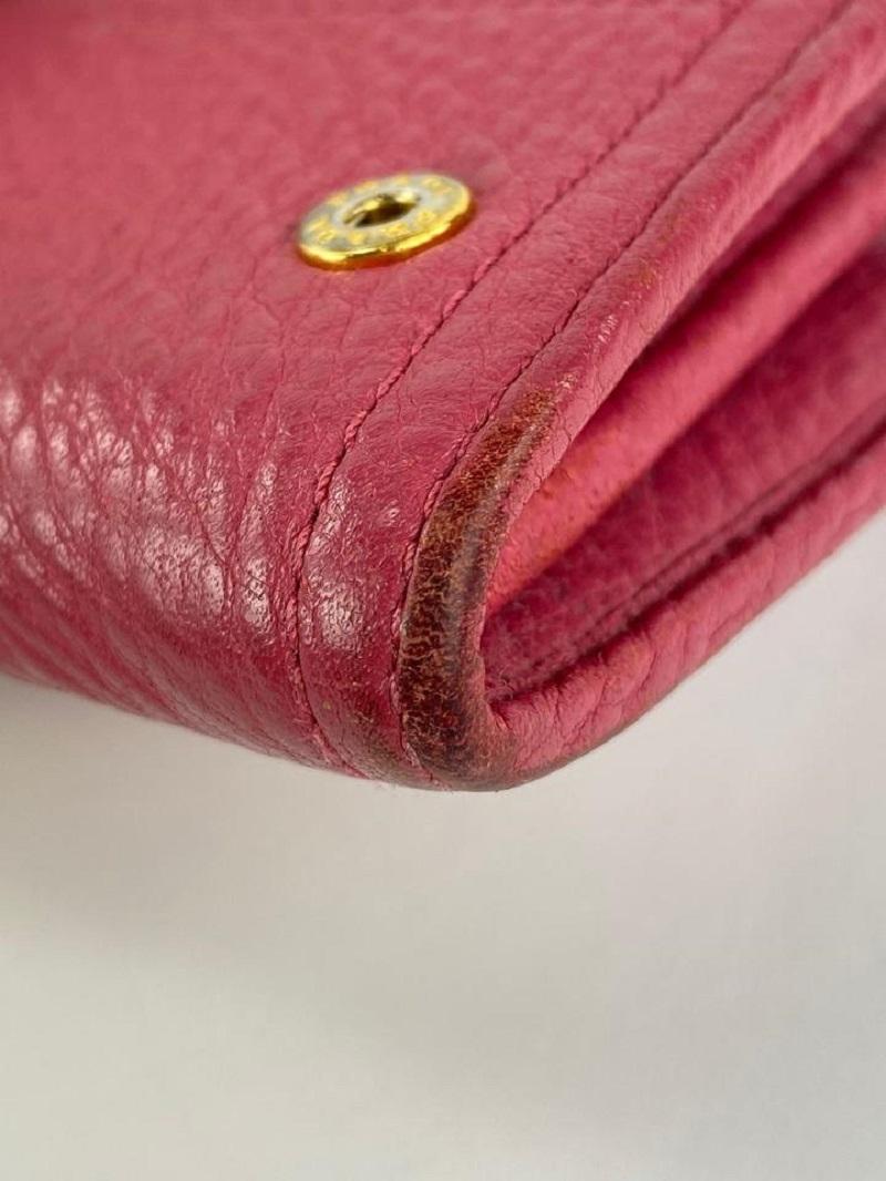 Prada Pink Leather Flap Wallet 23PRL1125 6