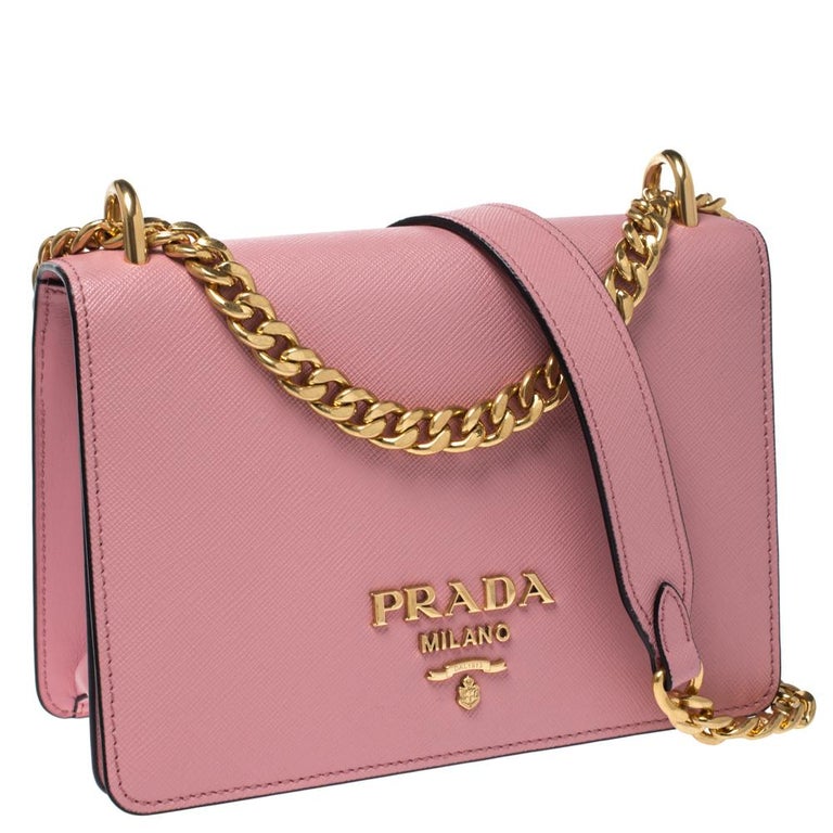 Prada Pink Fur Shoulder Bag