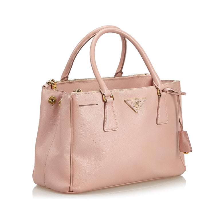 light pink leather satchel