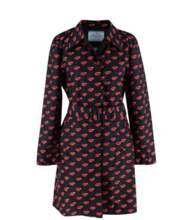 Prada Virgin Wool Single Breasted Wool Cape - New Season 36 UK4 at ...