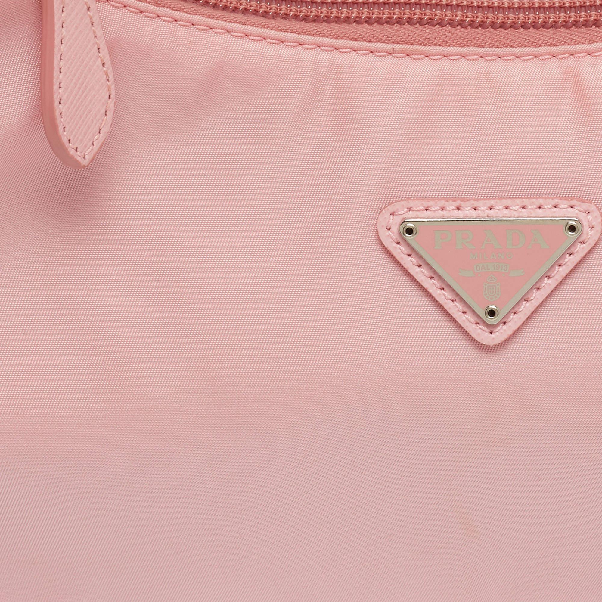Prada Pink Nylon Mini Re-Edition 2000 Shoulder Bag 1