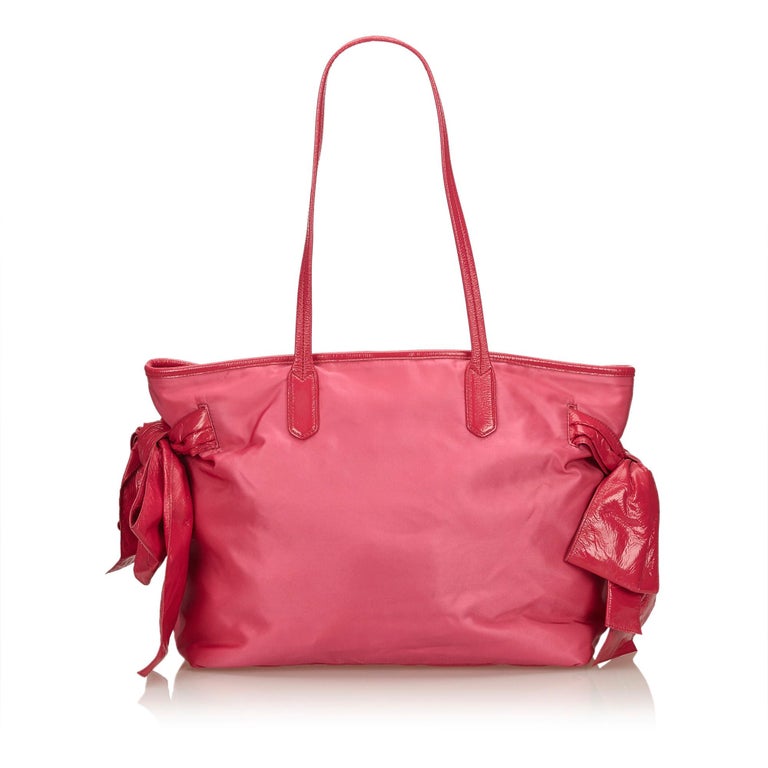 Prada Pink Nylon Tote Bag at 1stDibs prada pink nylon bag, pink nylon bag