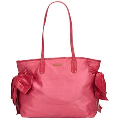 Prada Pink Nylon Tote Bag