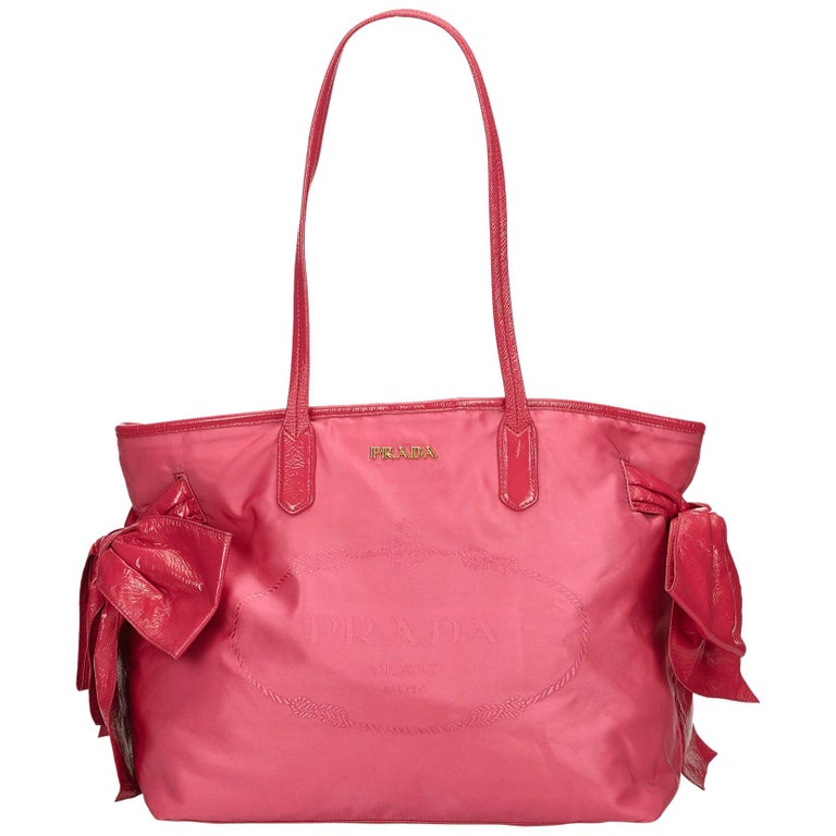 Prada Pink Nylon Tote Bag at 1stDibs prada pink nylon bag, pink nylon bag