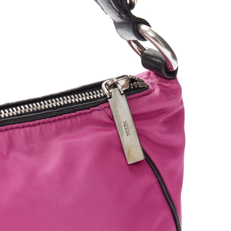 Vintage Prada Pink Perforated Barrel Shoulder Bag – Treasures of NYC