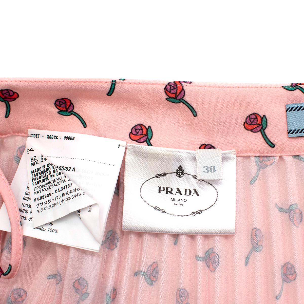 printed pleated skirt