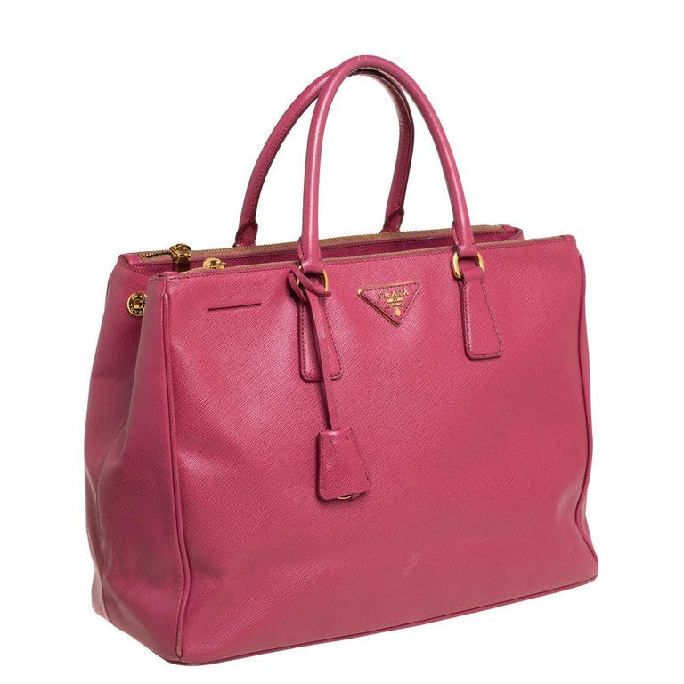 Prada Pink Saffiano Lux Leather Large Galleria Tote at 1stDibs | prada pink  saffiano bag, prada pink tote, prada saffiano bag pink