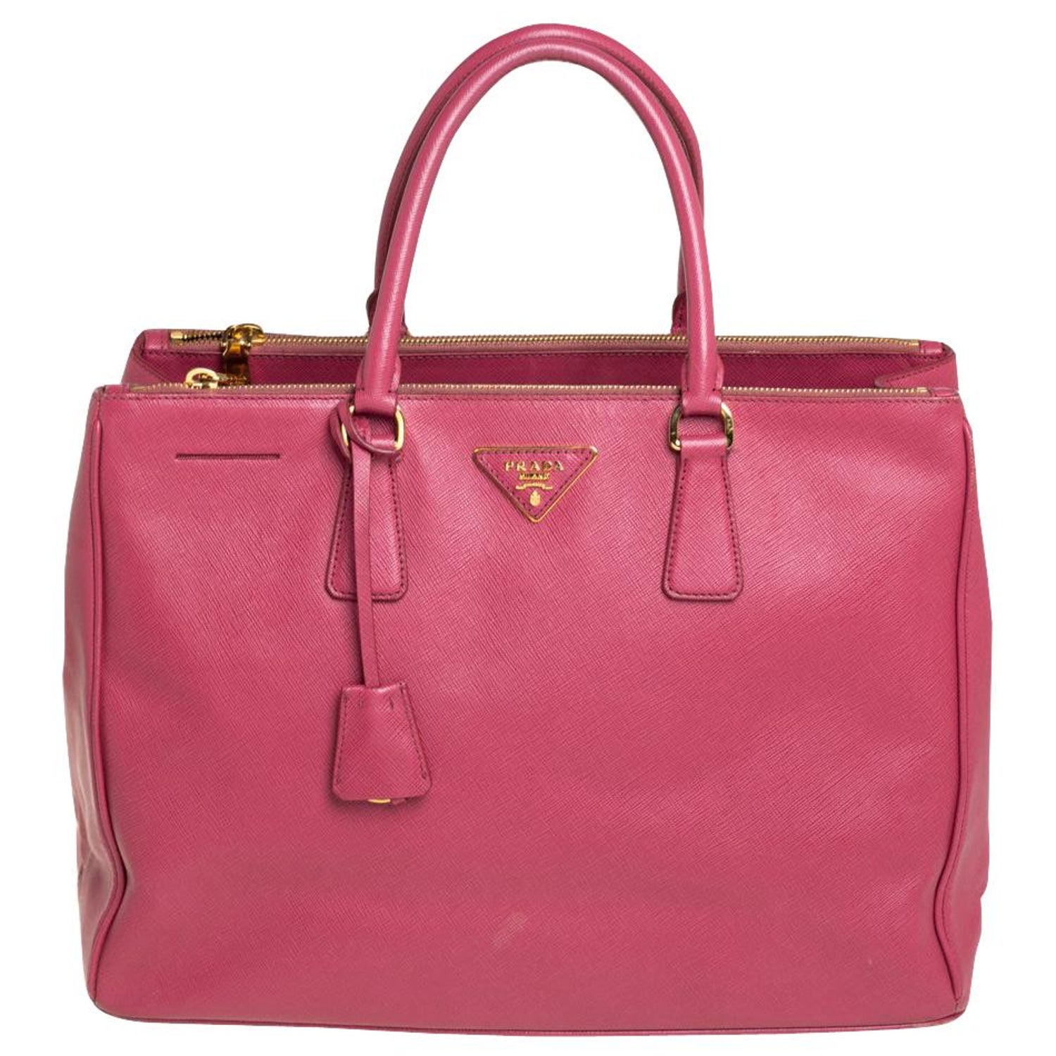 Prada Pink Saffiano Lux Leather Large Galleria Tote at 1stDibs | prada pink  saffiano bag
