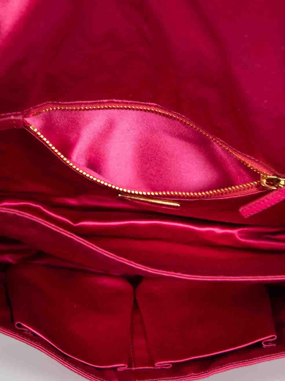 Prada Pink Satin Flap Shoulder Bag For Sale 1