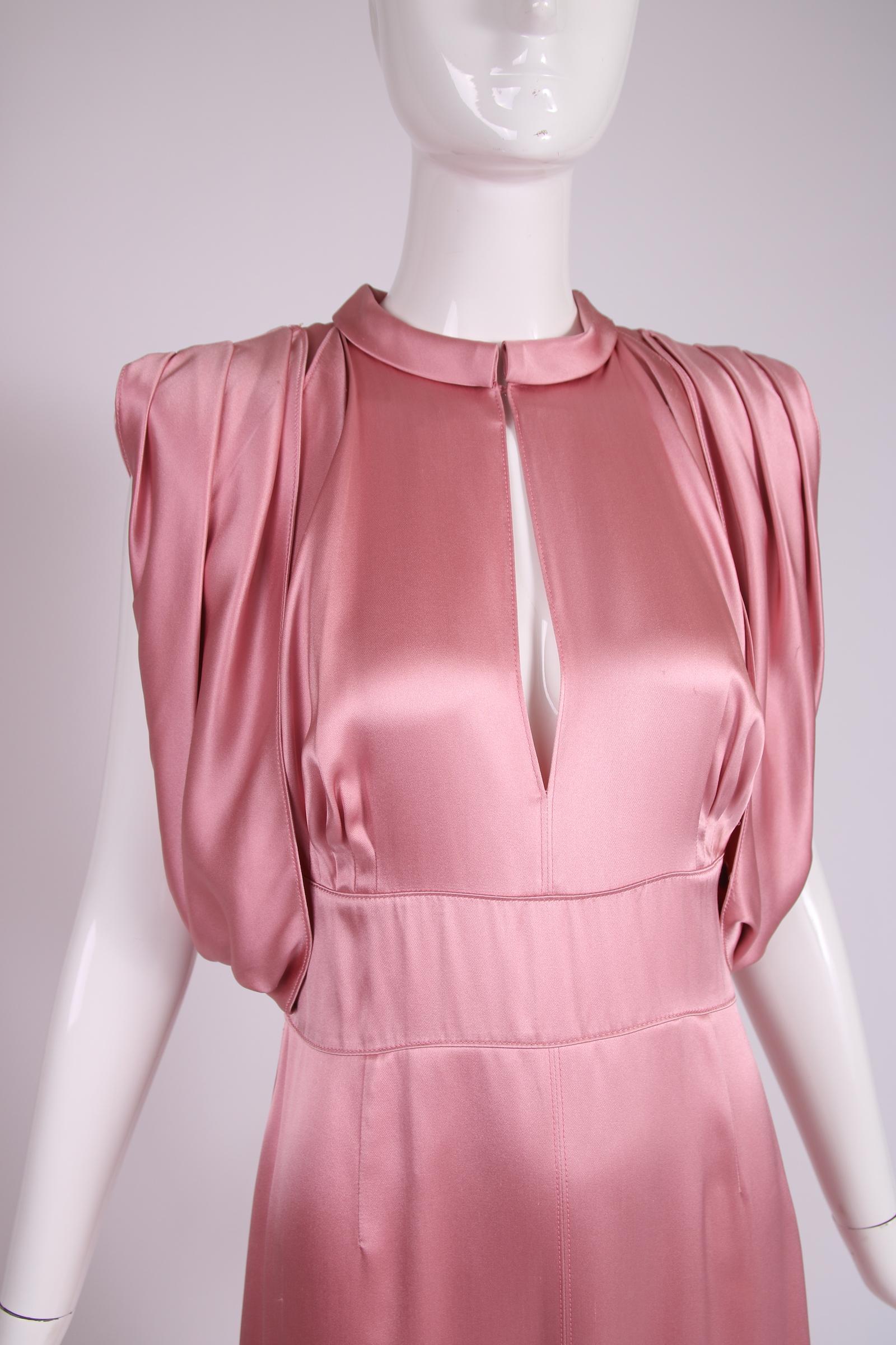 prada pink silk dress