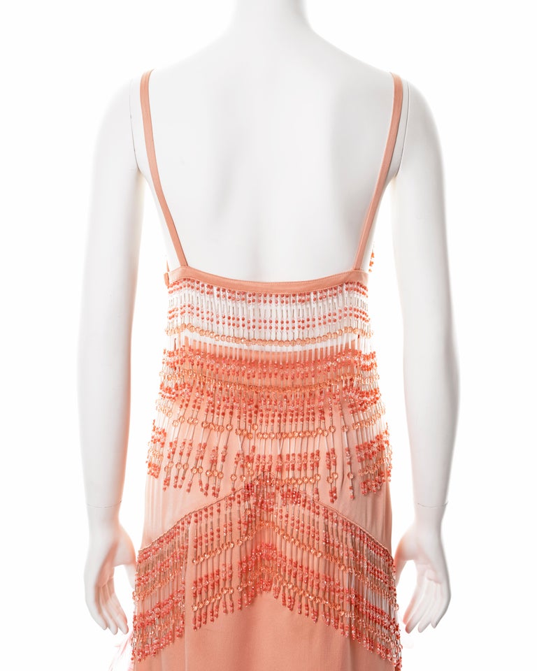 open lace back dress Long Orange Sequin Prom Dress with Feathers