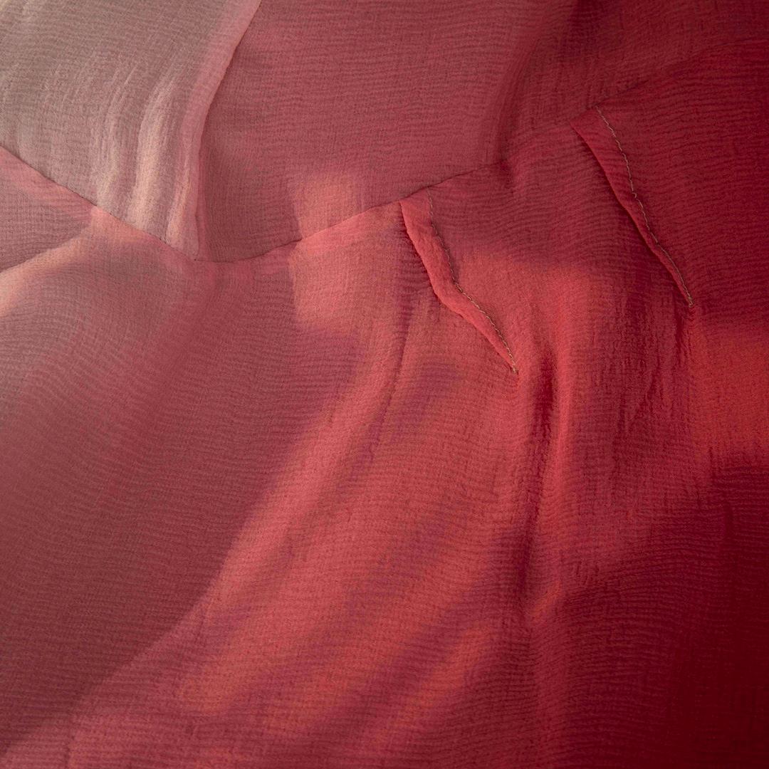 Women's Prada Pink Silk Gradient Knee Length Dress Size S