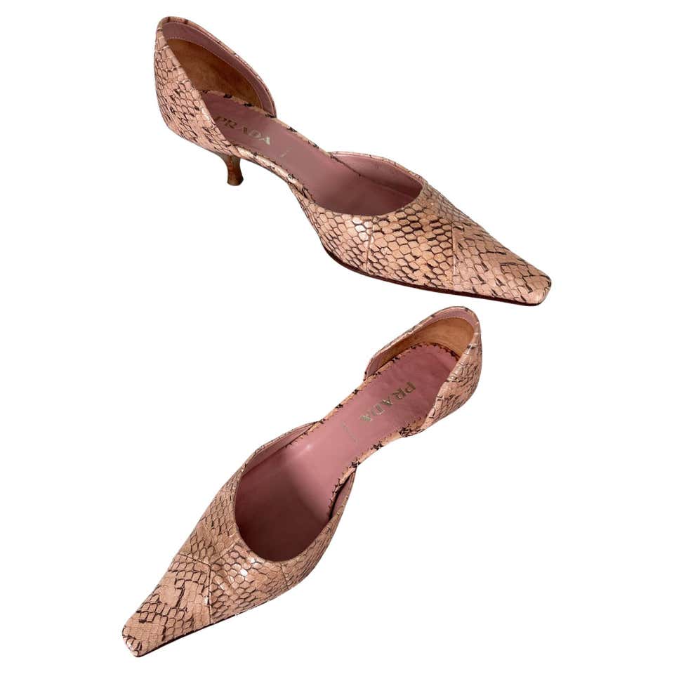 Prada Kitten Heel - 21 For Sale on 1stDibs | prada kitten heels vintage