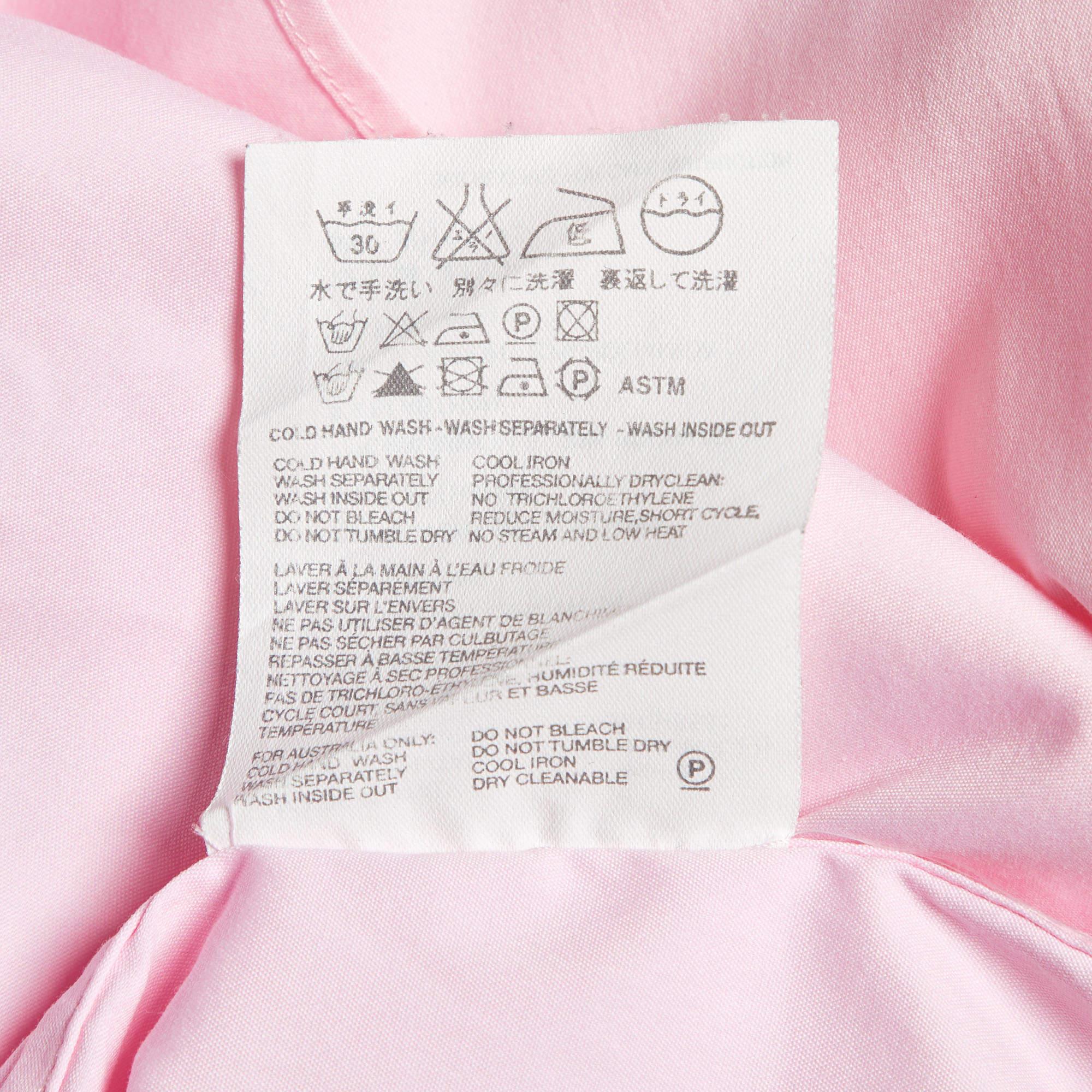 Men's Prada Pink Stretch Cotton Button Down Shirt M