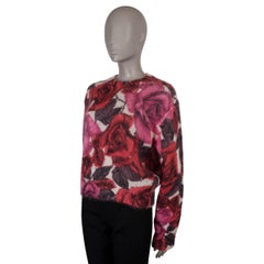 PRADA rose blanc mohair 2019 Pull ROSE 42 M.