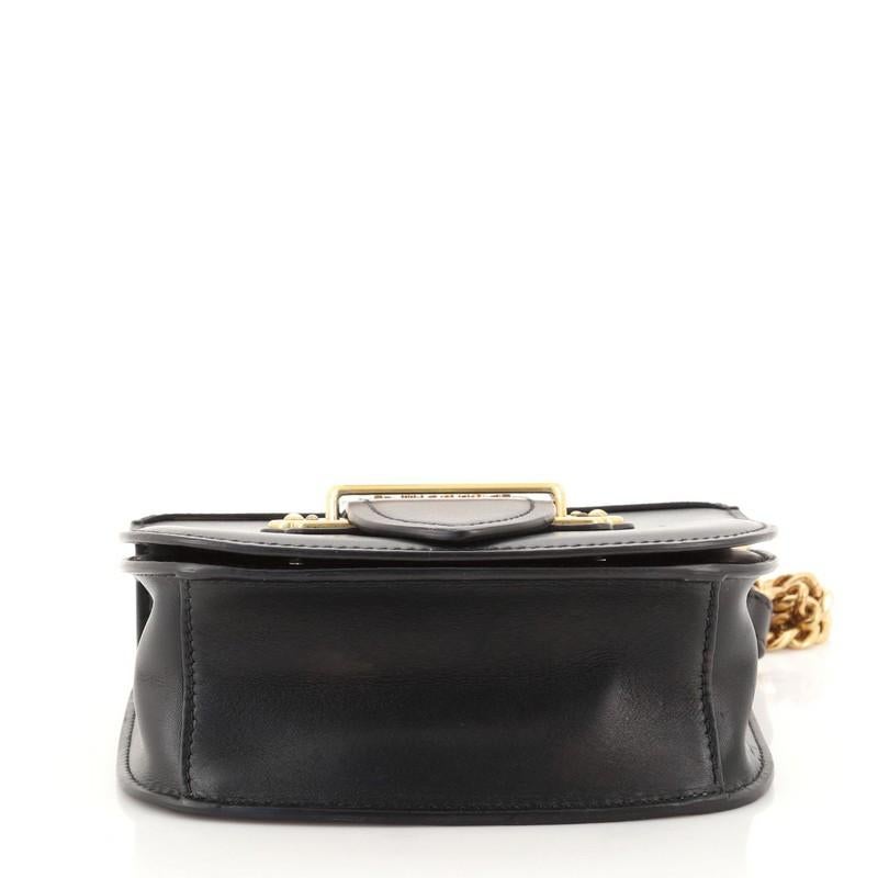Black Prada Pionniere Crossbody Bag City Calf with Saffiano Small