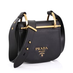 Prada Pionniere Saddle Crossbody Bag City Calfskin Small