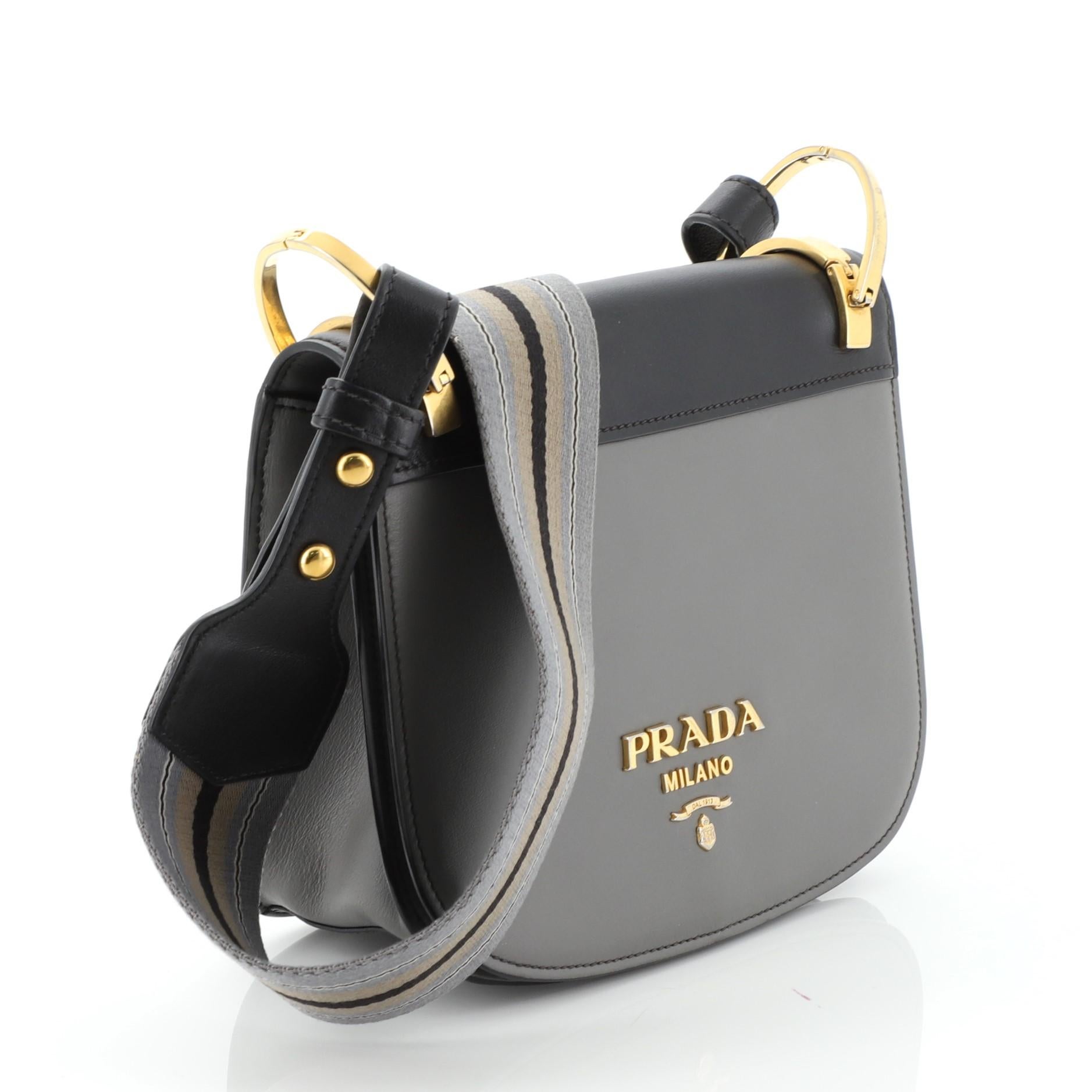 Prada Saddle Bag - 2 For Sale on 1stDibs | prada saddle bags, prada sadle  bag, prada thick strap