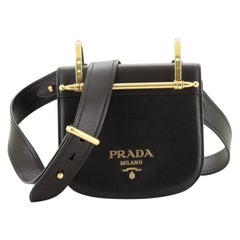 Prada Pionniere Saddle Crossbody Bag City Calfskin Small