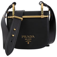 Prada Pionniere Saddle Crossbody Bag City Calfskin Small