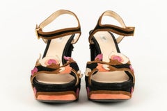 Prada Platform Sandals, Size 37.5