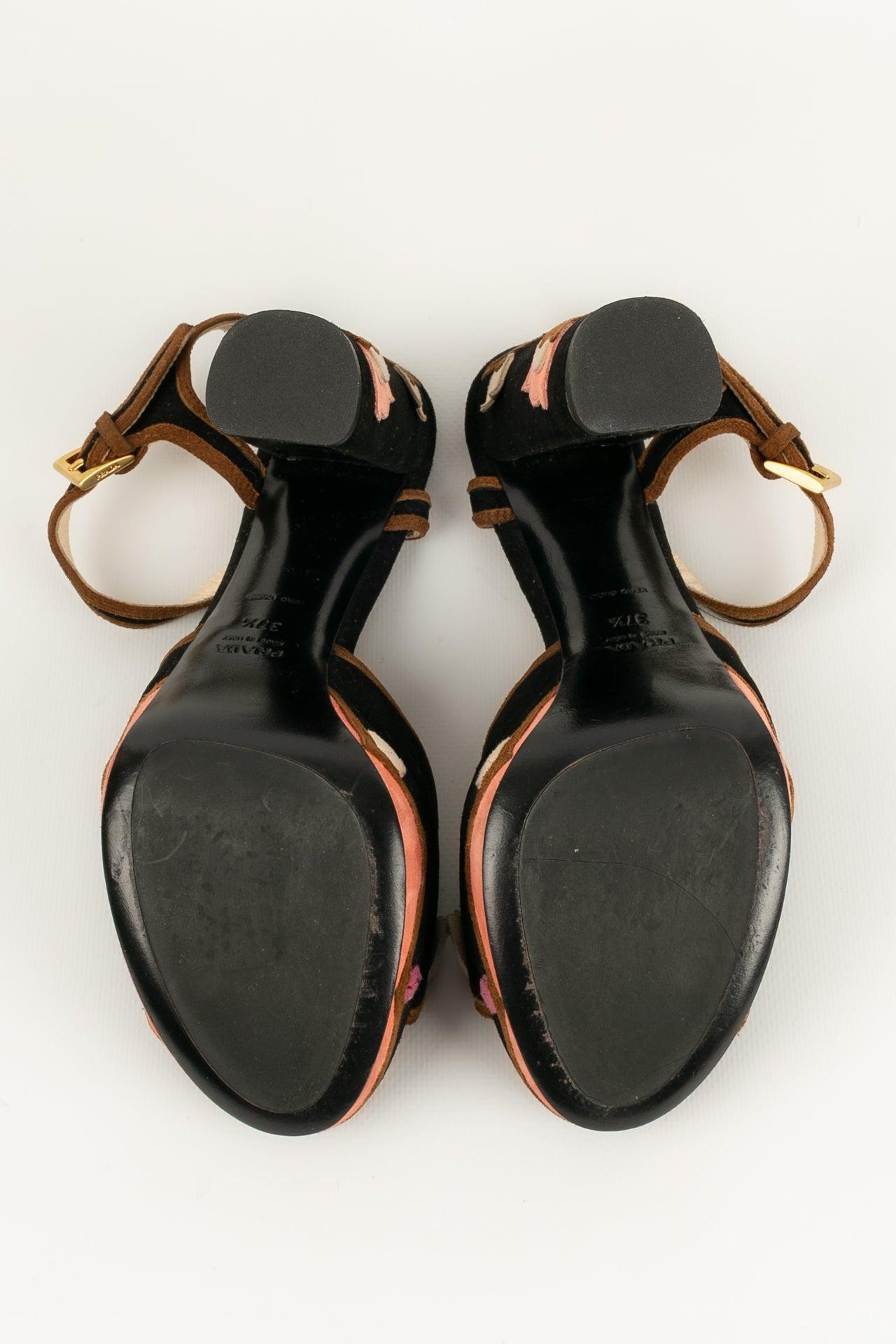 Prada Platform Sandals, Size 37.5 For Sale 3