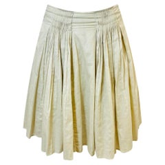 Prada Pleated Cotton Skirt