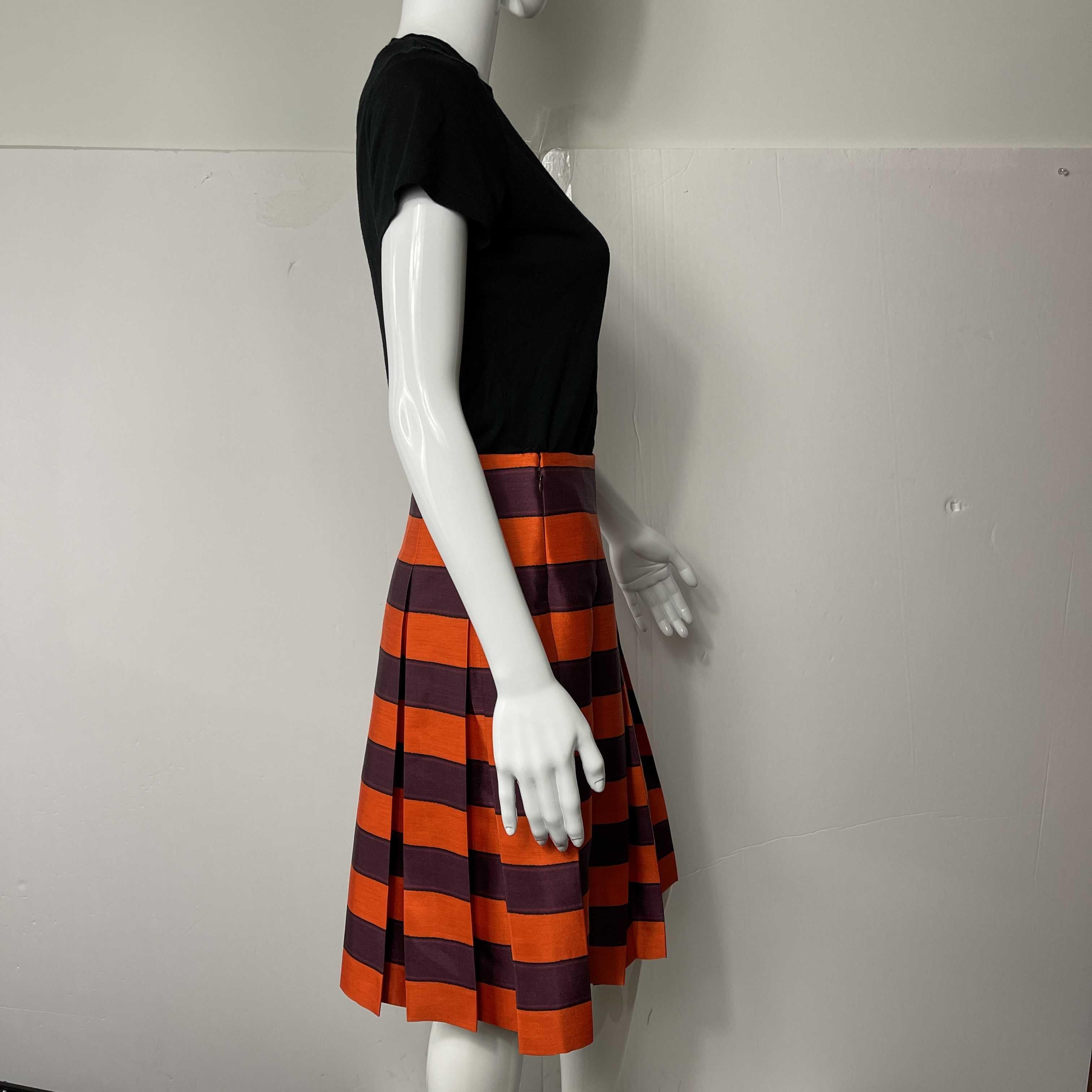 prada striped top and skirt