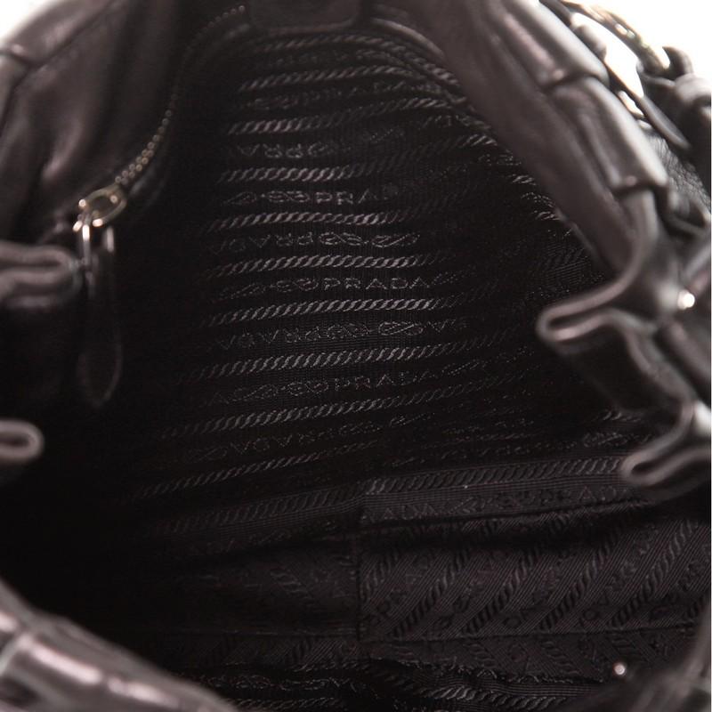 Prada Pleated Hobo Soft Calf Large In Good Condition In NY, NY