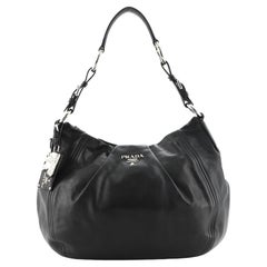 Prada Pleated Hobo Soft Calf Large